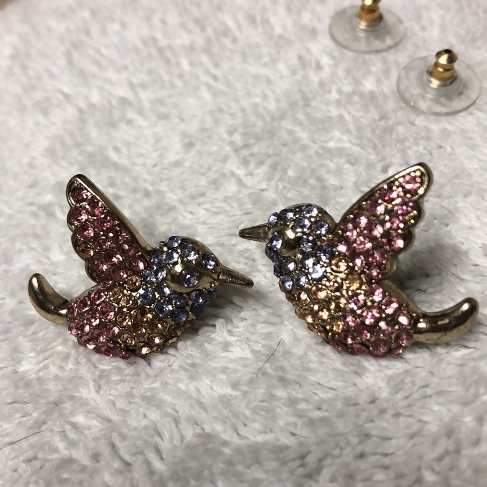 Betsy Johnson Hummingbird Earrings - Picture 5 of 5